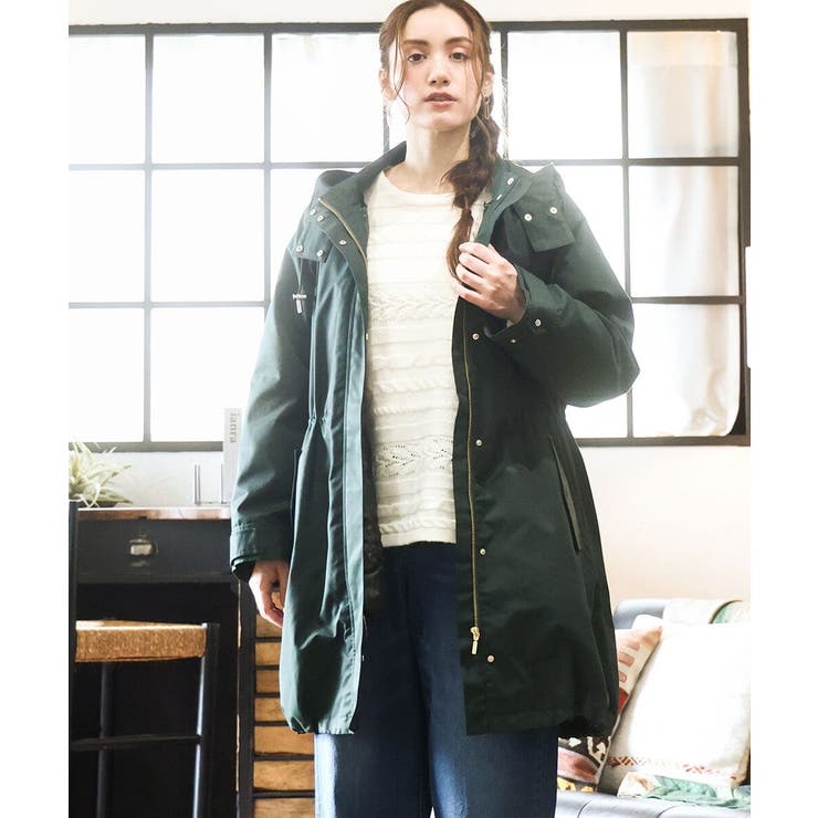 グリーン(35) | 【WEB/一部店舗限定】【大きいサイズ】ライナー付フーディーコート | eur3