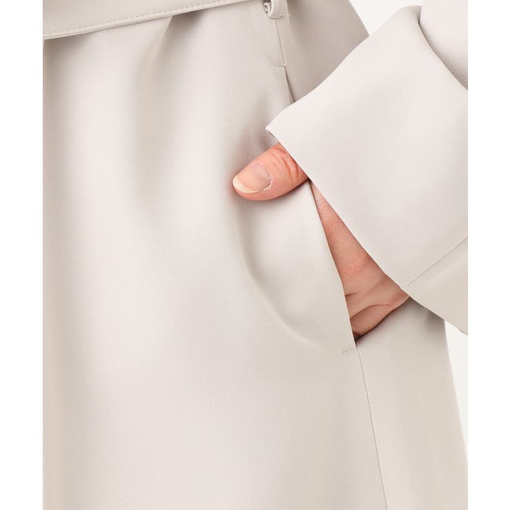 【大きいサイズ】ノーカラーロングコート | eur3 | 詳細画像13 