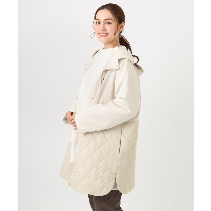 【大きいサイズ】キルトコンビアウター | eur3 | 詳細画像1 