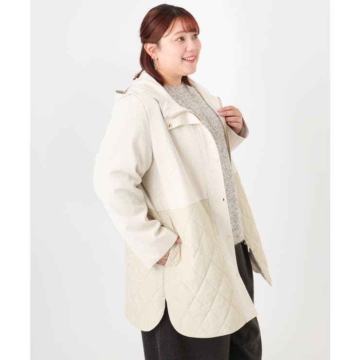 【大きいサイズ】キルトコンビアウター | eur3 | 詳細画像8 