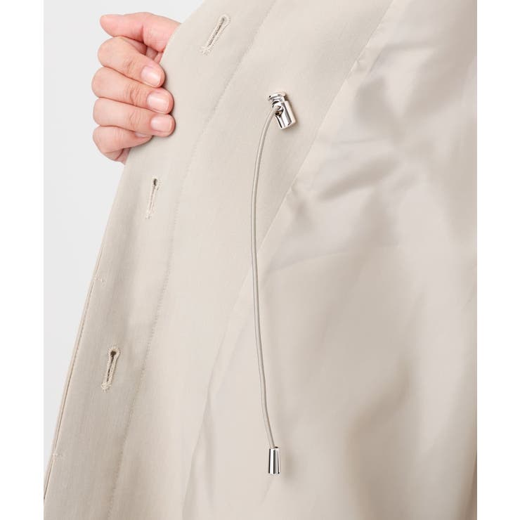 【大きいサイズ】ノーカラートレンチコート | eur3 | 詳細画像23 