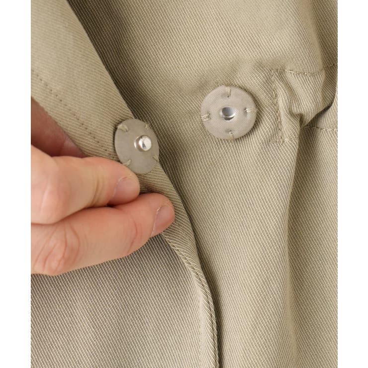 【大きいサイズ】ノーカラーロングコート | eur3 | 詳細画像19 