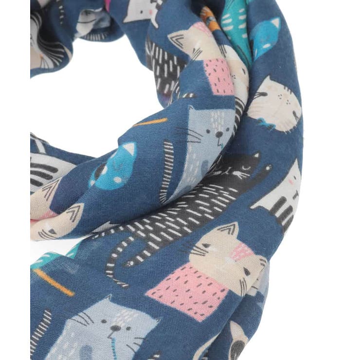 猫モチーフ大判ストール | eur3 | 詳細画像5 