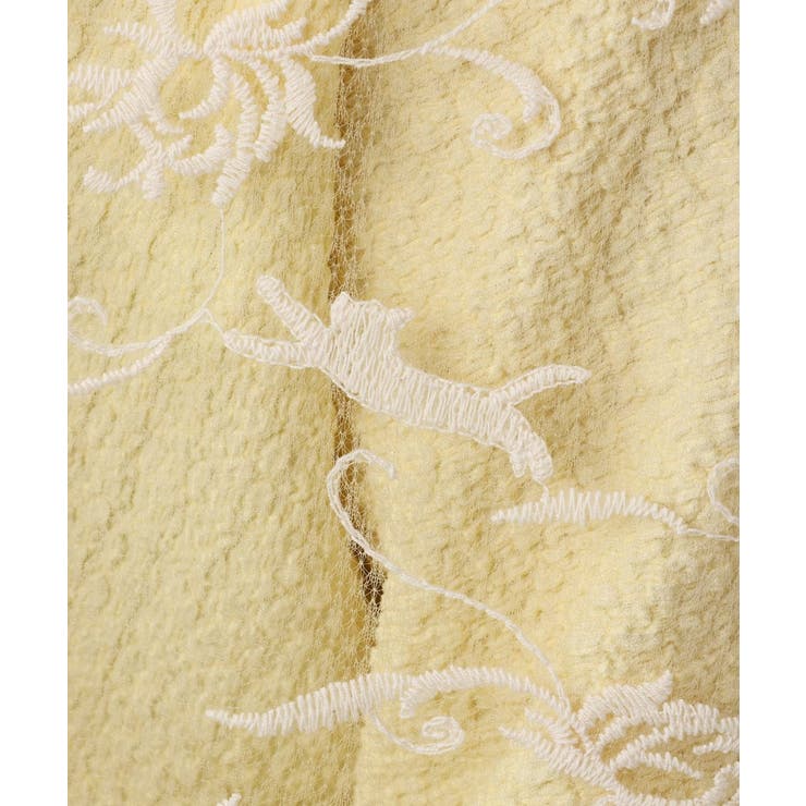 コットン刺繍シアー猫ストール | eur3 | 詳細画像2 