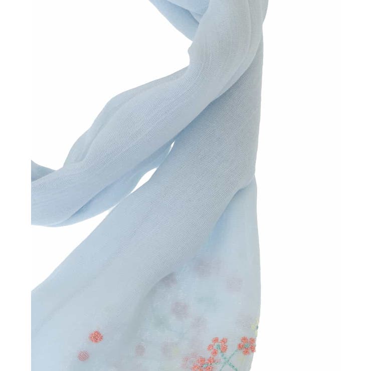 フラワーモチーフ刺繍ストール[品番：ITKW0016973]｜eur3