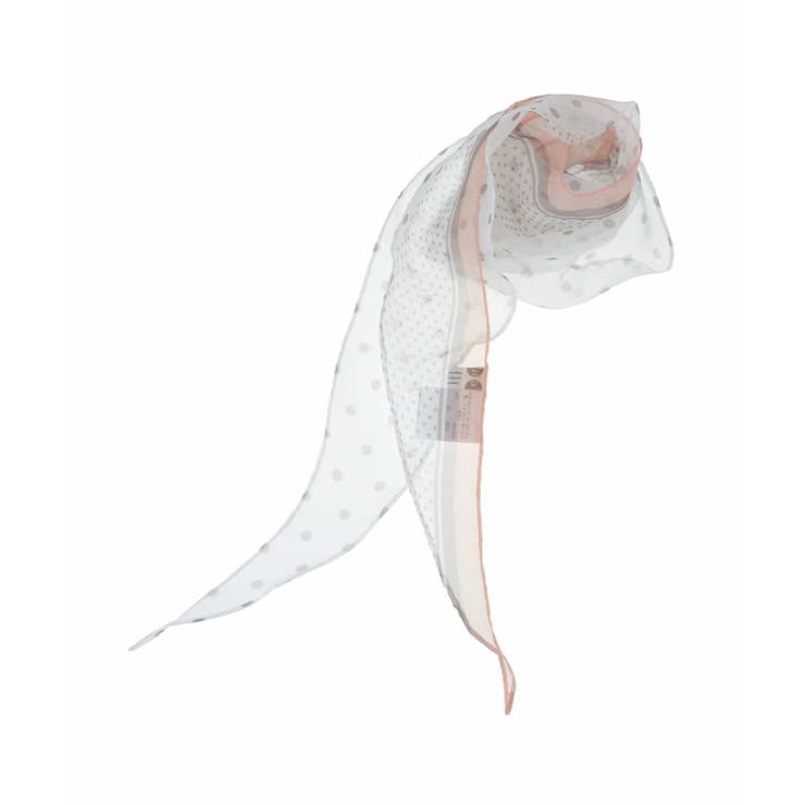 アイボリー(80) | シアードットアクセントスカーフ | eur3