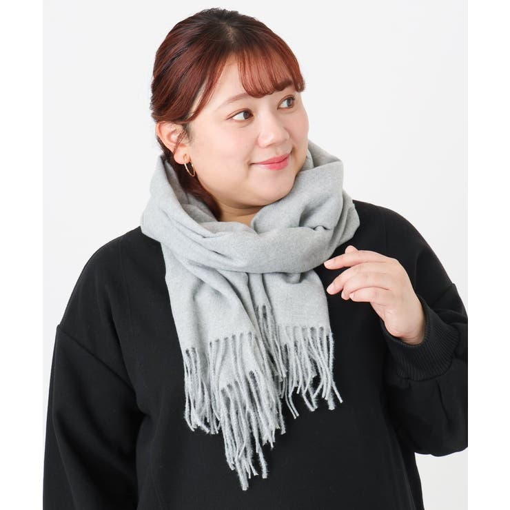 グレー | カシミヤタッチストール | eur3