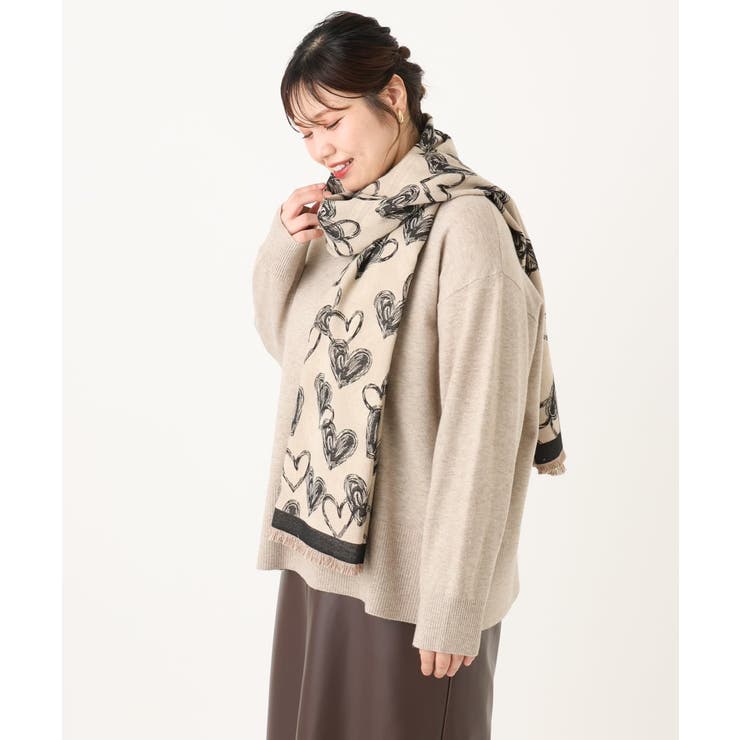 ハート柄ストール | eur3 | 詳細画像14 