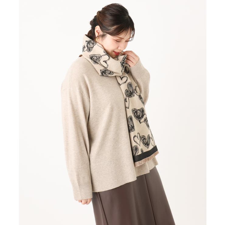 ハート柄ストール | eur3 | 詳細画像15 