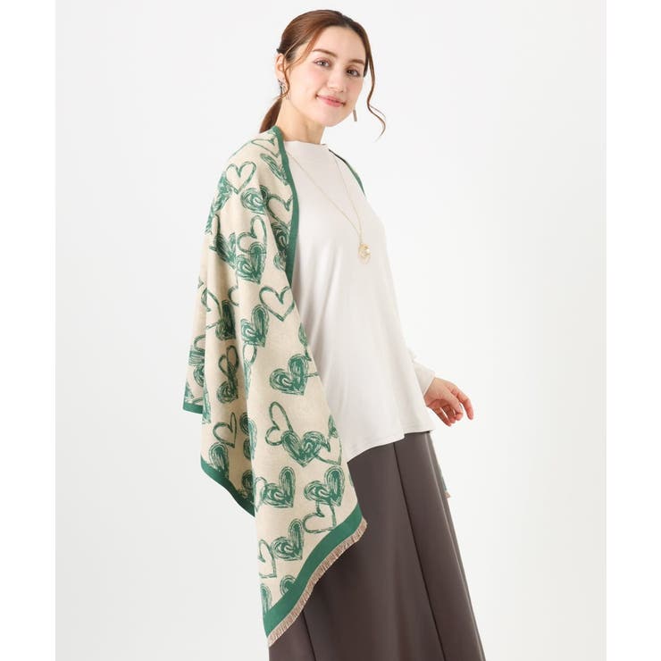 ハート柄ストール | eur3 | 詳細画像2 