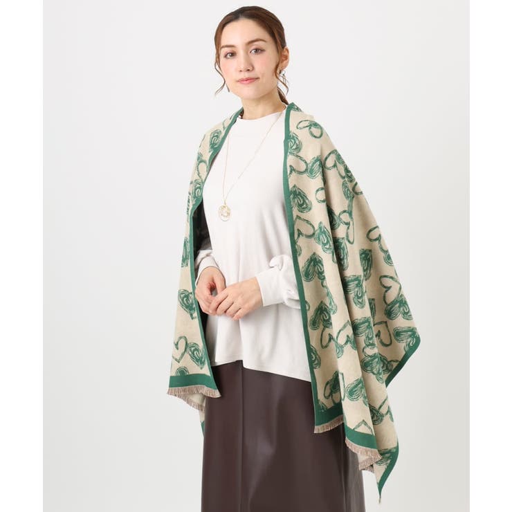 ハート柄ストール | eur3 | 詳細画像4 