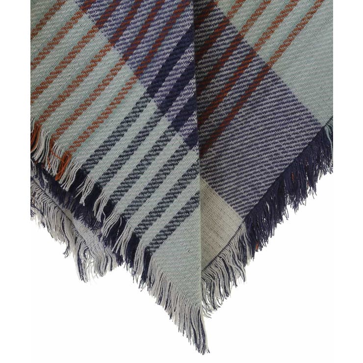 【2WAY/洗える】トグル付きチェック柄大判ストール | eur3 | 詳細画像6 