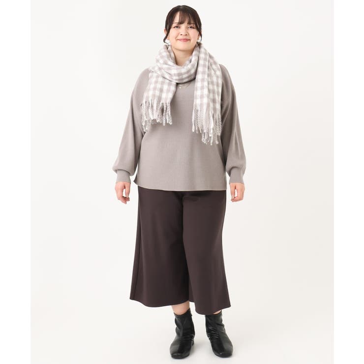 【洗える】モノトーンカラーチェック柄ストール | eur3 | 詳細画像3 