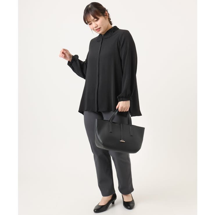 【2WAY】フェイクレザースクエアデザインバッグ | eur3 | 詳細画像4 