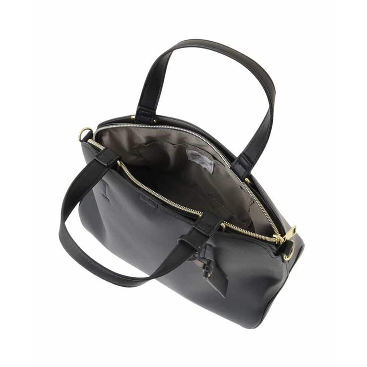 【2WAY/軽量】フェイクレザーラウンドトートバッグ | eur3 | 詳細画像10 