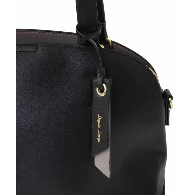 【2WAY/軽量】フェイクレザーラウンドトートバッグ | eur3 | 詳細画像7 