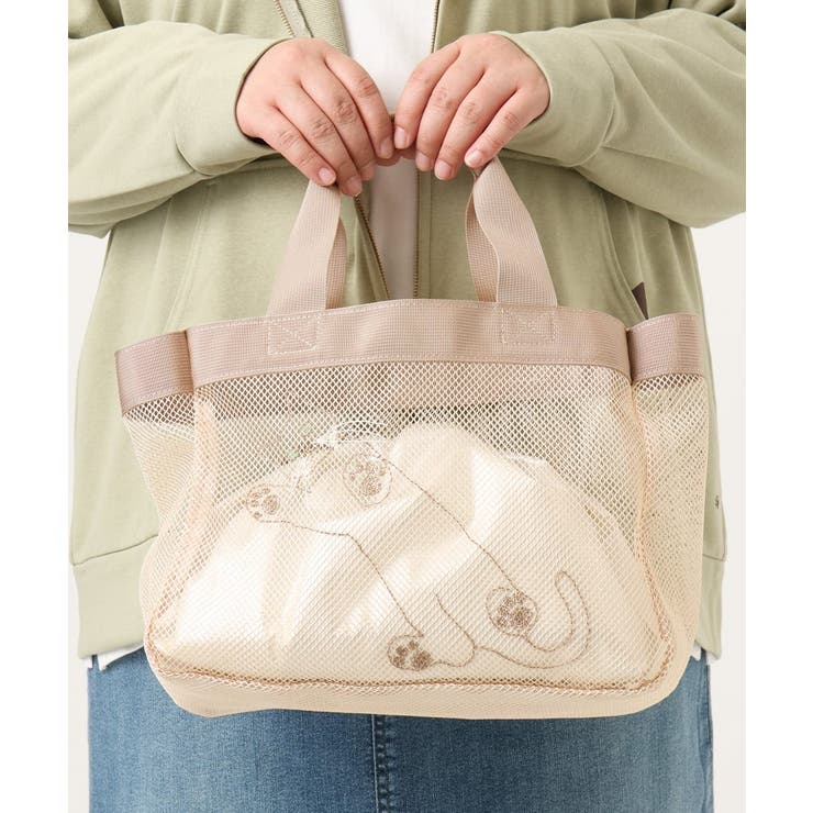 キャット刺繍メッシュトートバッグ | eur3 | 詳細画像6 