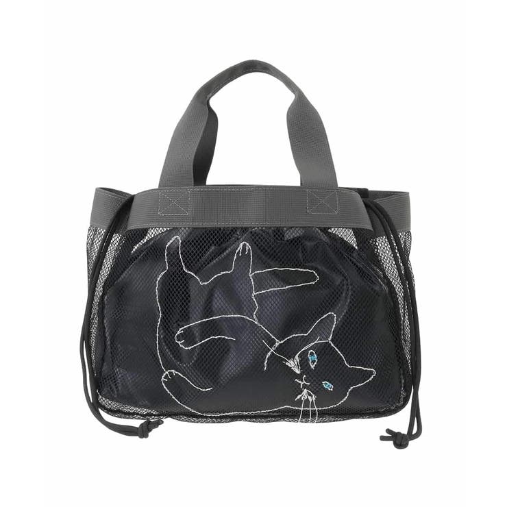 キャット刺繍メッシュトートバッグ | eur3 | 詳細画像9 