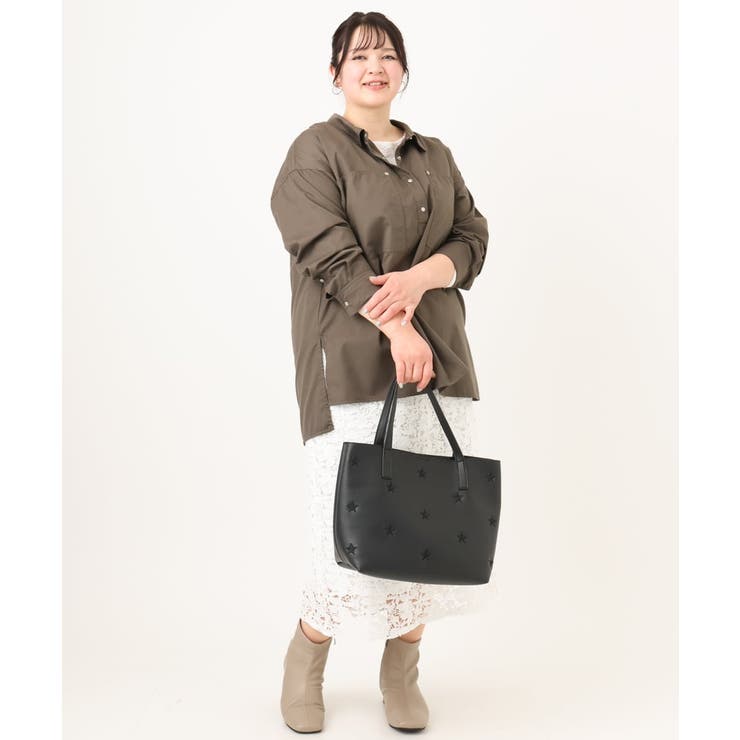 星柄刺繍トートバッグ[品番：ITKW0021054]｜eur3（エウル