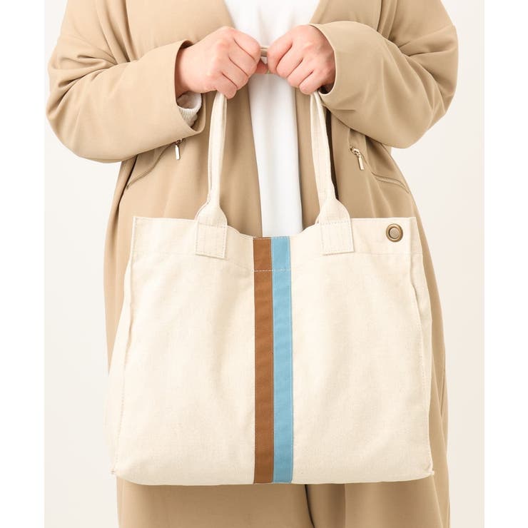 配色ラインスクエアトートバッグ | eur3 | 詳細画像2 