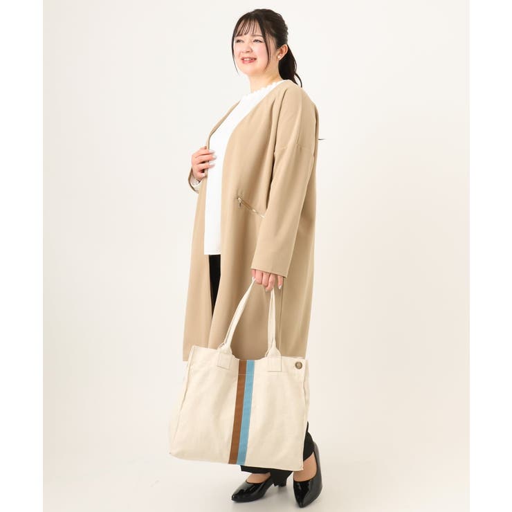 配色ラインスクエアトートバッグ | eur3 | 詳細画像3 