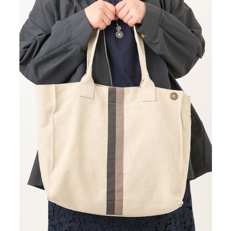 配色ラインスクエアトートバッグ | eur3 | 詳細画像5 