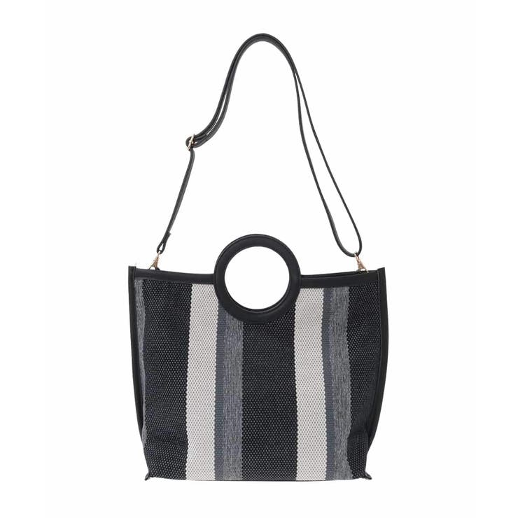 【2WAY】ストライプパイピングスクエアトートバッグ | eur3 | 詳細画像10 