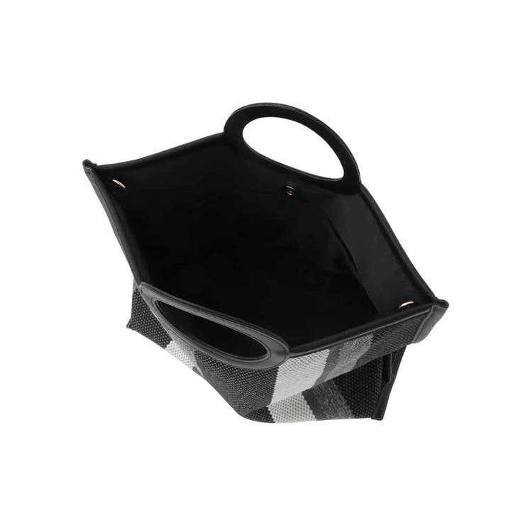 【2WAY】ストライプパイピングスクエアトートバッグ | eur3 | 詳細画像14 