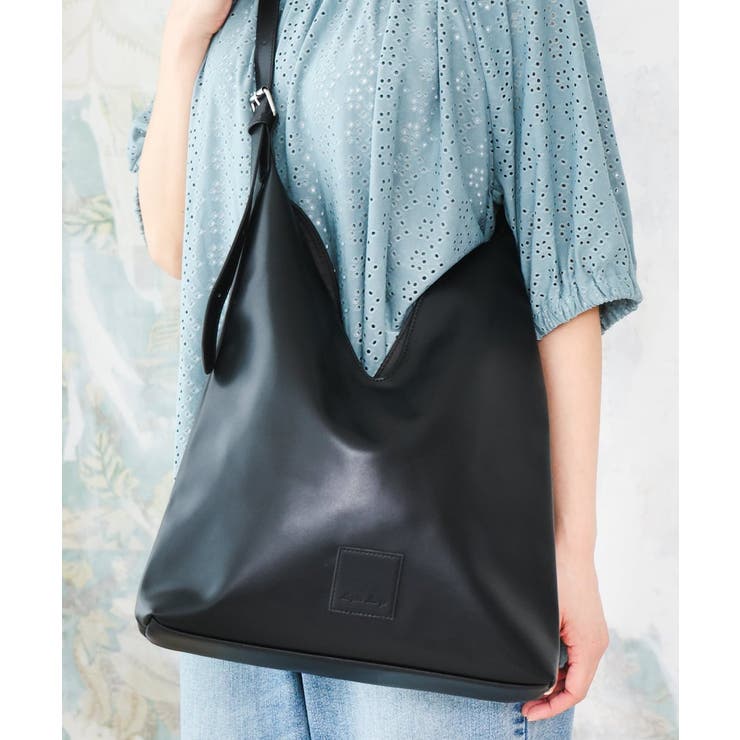 Vカットフェイクレザーショルダーバッグ | eur3 | 詳細画像11 