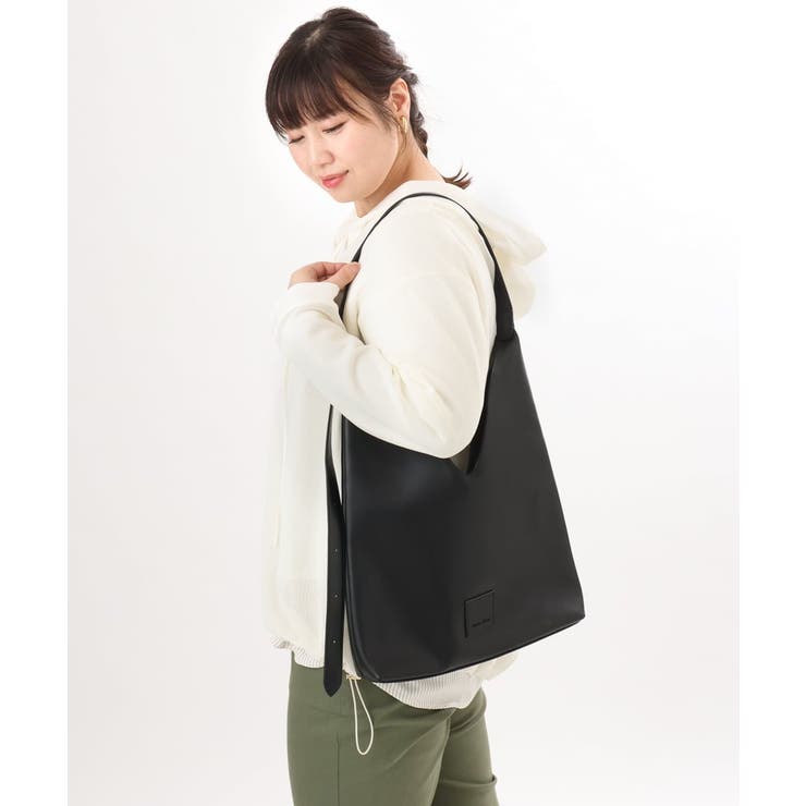 Vカットフェイクレザーショルダーバッグ | eur3 | 詳細画像13 