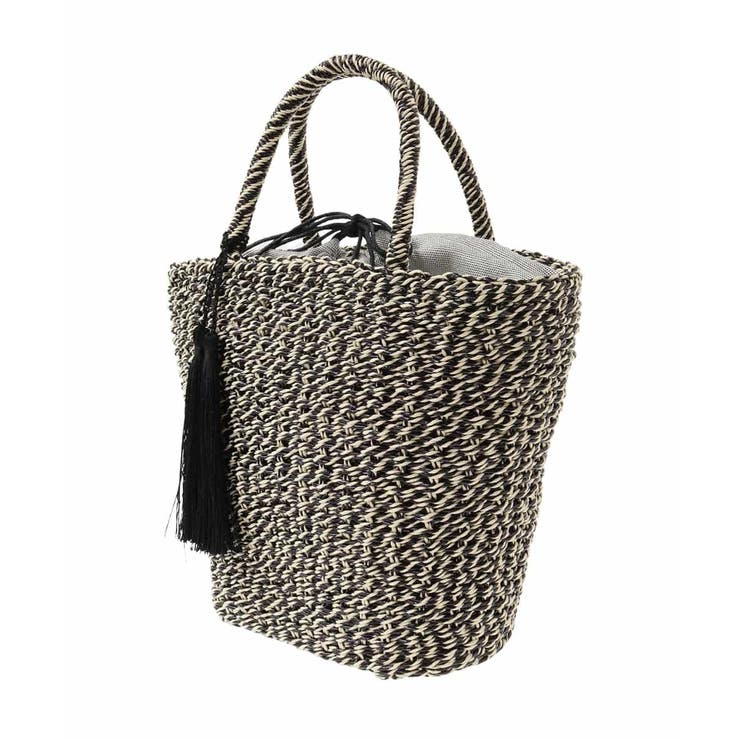タッセル付きバイカラーカゴバッグ | eur3 | 詳細画像4 