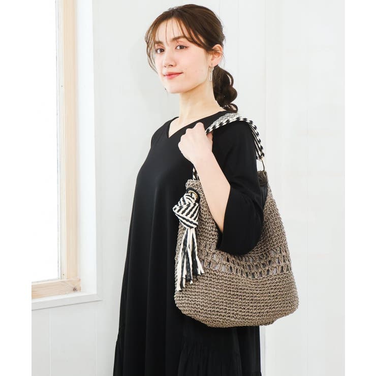 グレージュ | ペーパーメッシュバッグ | eur3