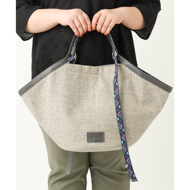 ブラック | ベルトアクセントトートバッグ | eur3