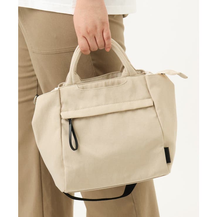 アイボリー | 【撥水/2WAY】5ポケットスクエアバッグ | eur3