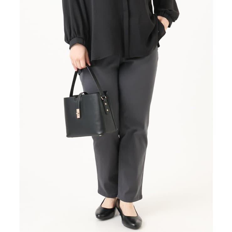 フェイクレザーワンハンドルスクエアバッグ | eur3 | 詳細画像14 