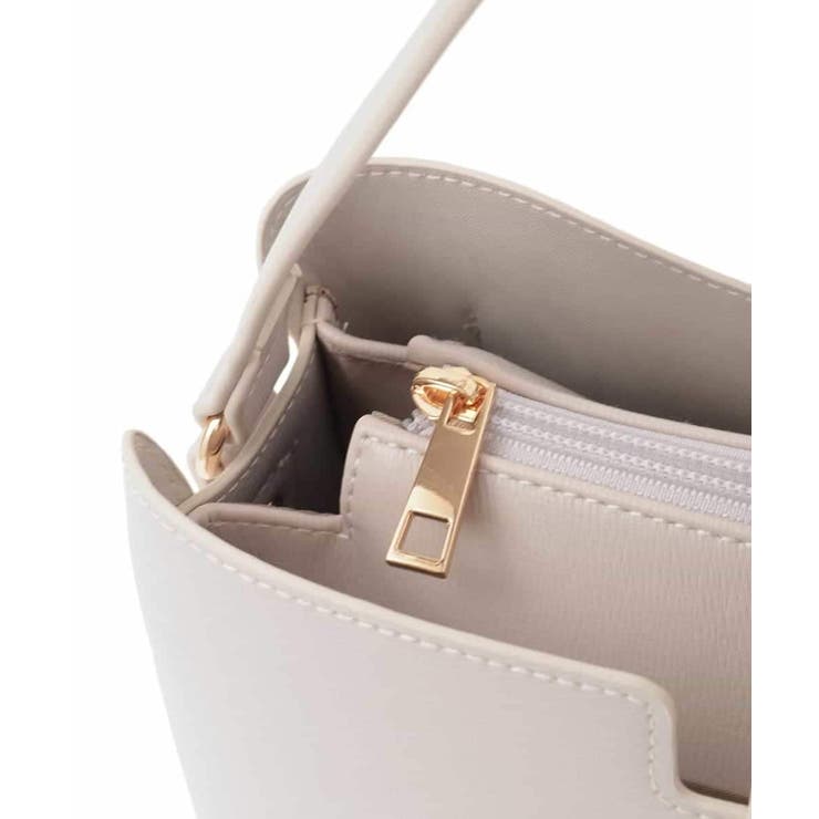 フェイクレザーワンハンドルスクエアバッグ | eur3 | 詳細画像8 