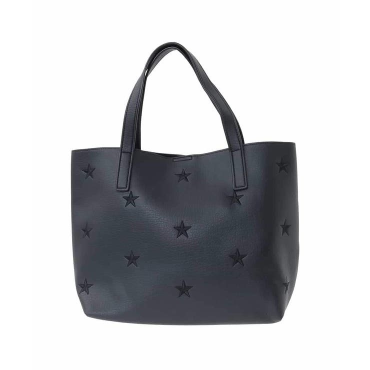 ブラック | スター刺繍トートバッグ | eur3