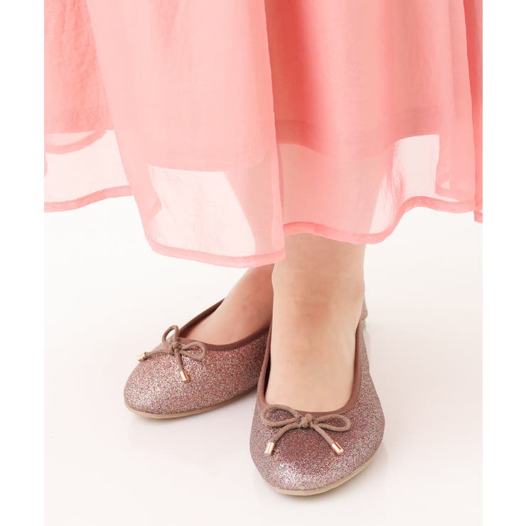 モカ(84) | 【幅広さんOK！ワイズ4E】バレエシューズ | eur3