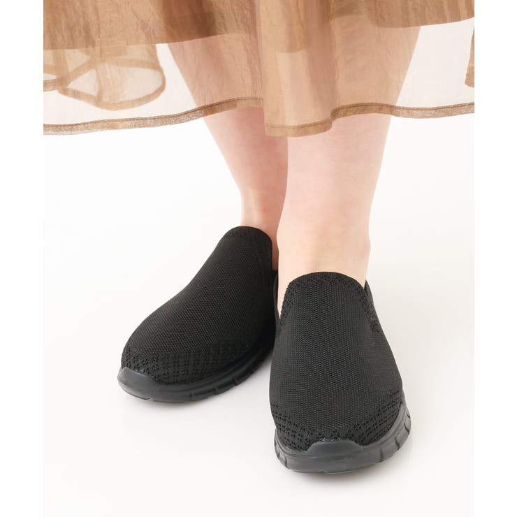 ブラック(94) | 【幅広さんOK！ワイズ4E】ニットスニーカー | eur3