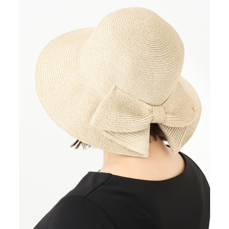バックリボンスリット麦わらハット | eur3 | 詳細画像4 