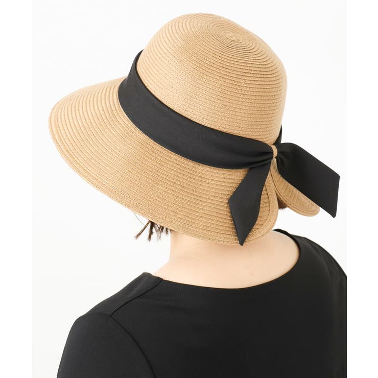 配色リボンスリット麦わらハット | eur3 | 詳細画像13 