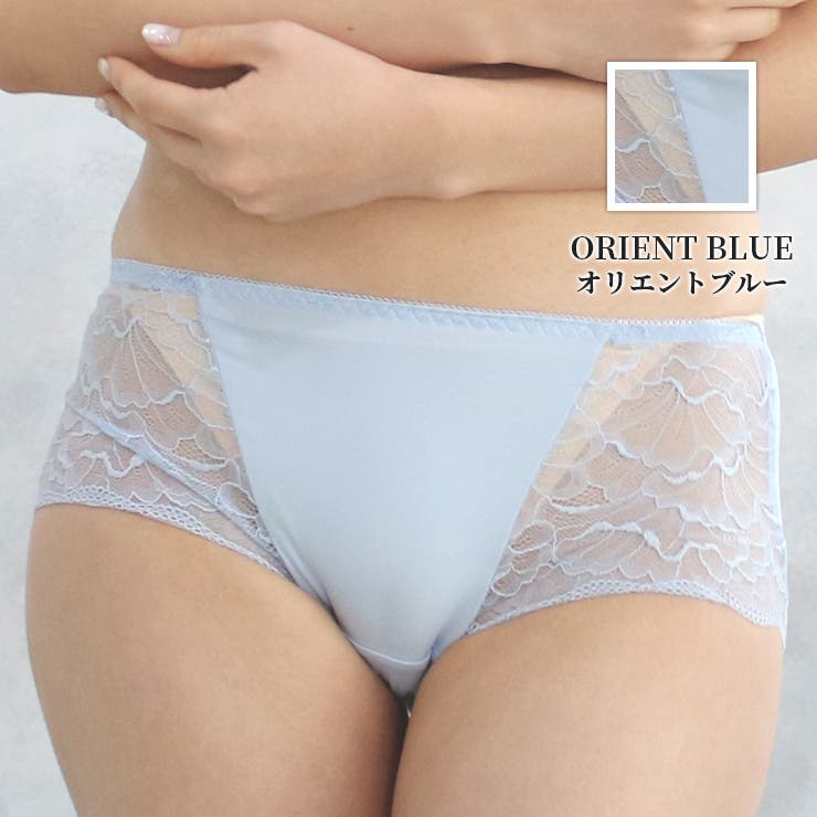 オリエントブルー | ＼締めつけない／快適レーシーショーツ ストレスフリー | JACONNE