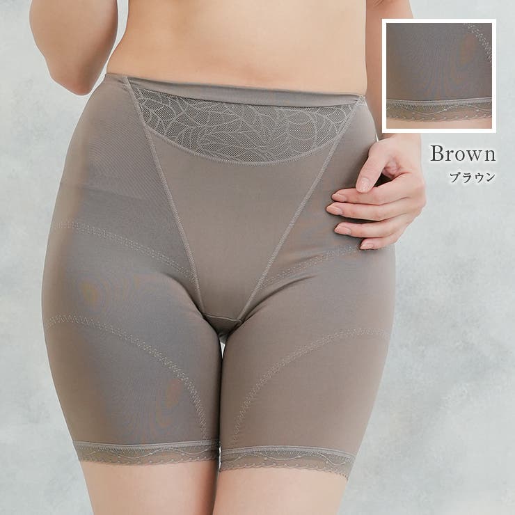 ブラウン | ＼汗蒸れ解消 お尻＆内もも快適ショーツガードル 秋冬の新定番インナー | JACONNE
