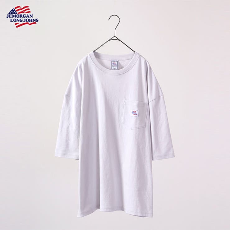 ライトグレー | 天竺クルーネック無地ワッペン胸ポケット半袖Tシャツ | JEMORGAN