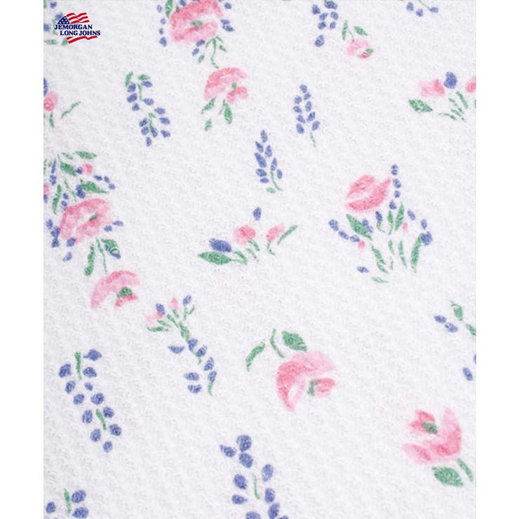 ホワイト | 花柄プリント長袖Tシャツ | JEMORGAN