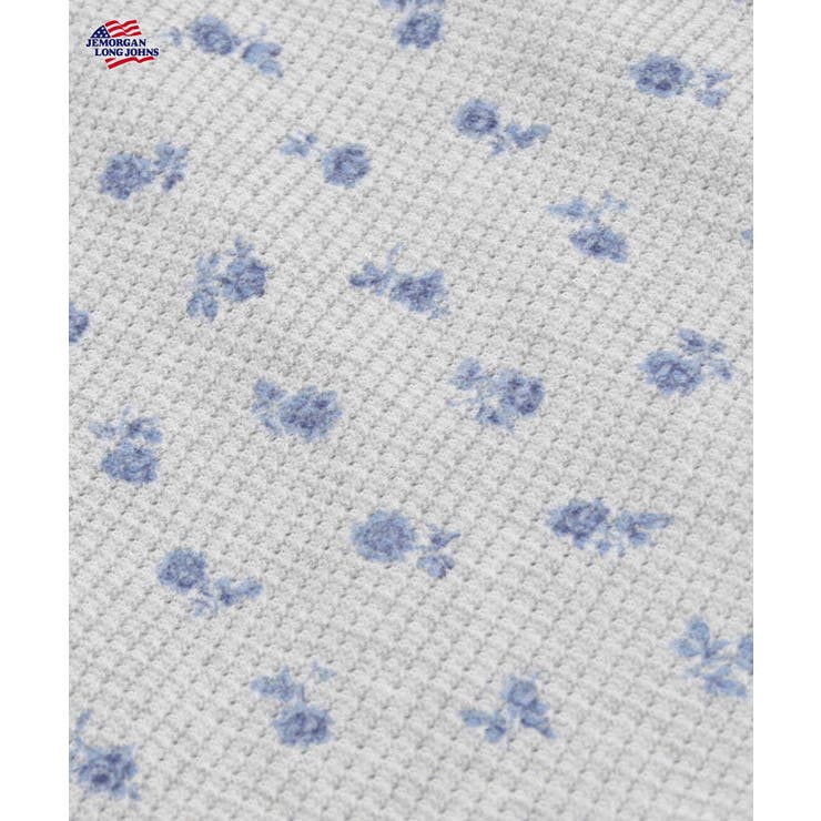 杢グレー | 花柄プリント長袖Tシャツ | JEMORGAN