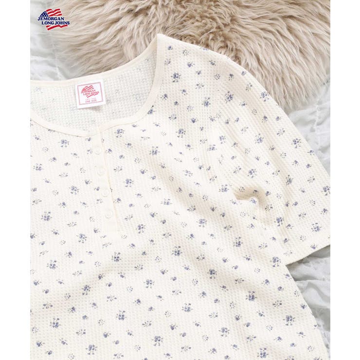 ワッフル花柄ハーフスリーブTシャツ | JEMORGAN | 詳細画像15 