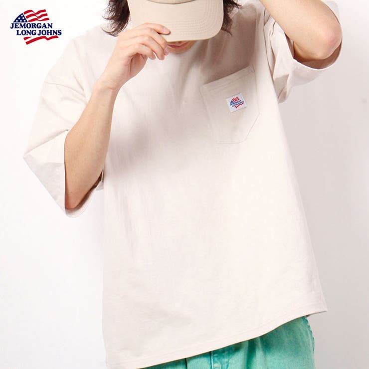 天竺クルーネック無地ワッペン胸ポケット半袖Tシャツ | JEMORGAN | 詳細画像4 
