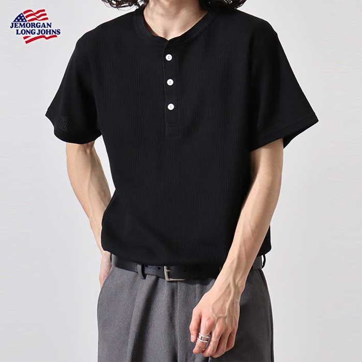 ワッフル半袖ヘンリーネックTシャツ | JEMORGAN | 詳細画像6 