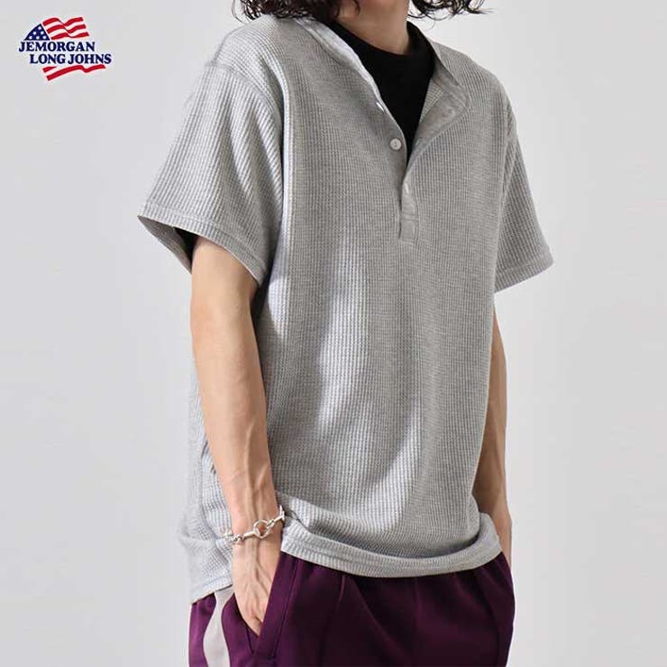 ワッフル半袖ヘンリーネックTシャツ | JEMORGAN | 詳細画像8 